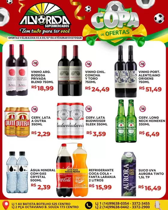 Catálogo Alvorada Supermercados | Ofertas exclusivas para nossos clientes | 2026-07-03T00:00:00.000Z - 2026-07-05T00:00:00.000Z
