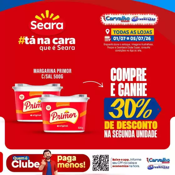 Catálogo Carvalho Supermercado | Nossas melhores pechinchas | 2026-07-01T00:00:00.000Z - 2026-07-05T00:00:00.000Z