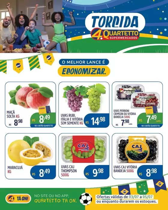 Catálogo Quartetto Supermercados | Encarte Quartetto Supermercados | 2026-07-03T00:00:00.000Z - 2026-07-05T00:00:00.000Z