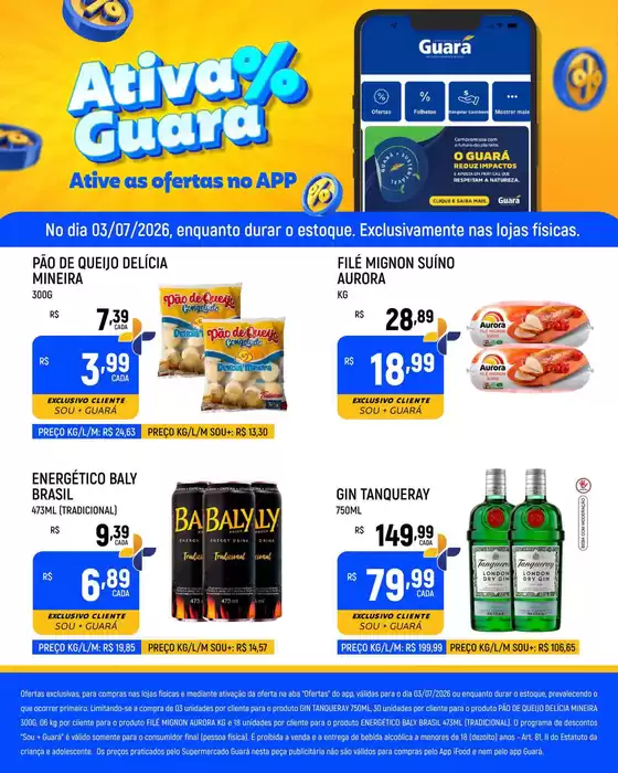 Catálogo Supermercado Guará | Economize agora com nossas ofertas | 2026-07-03T00:00:00.000Z - 2026-07-03T00:00:00.000Z