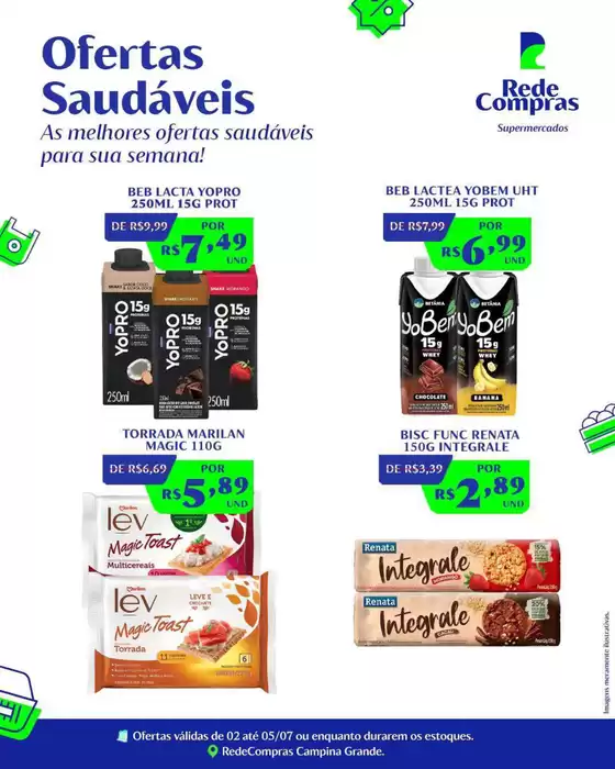 Catálogo Rede Compras | Ofertas para caçadores de pechinchas | 2026-07-02T00:00:00.000Z - 2026-07-05T00:00:00.000Z