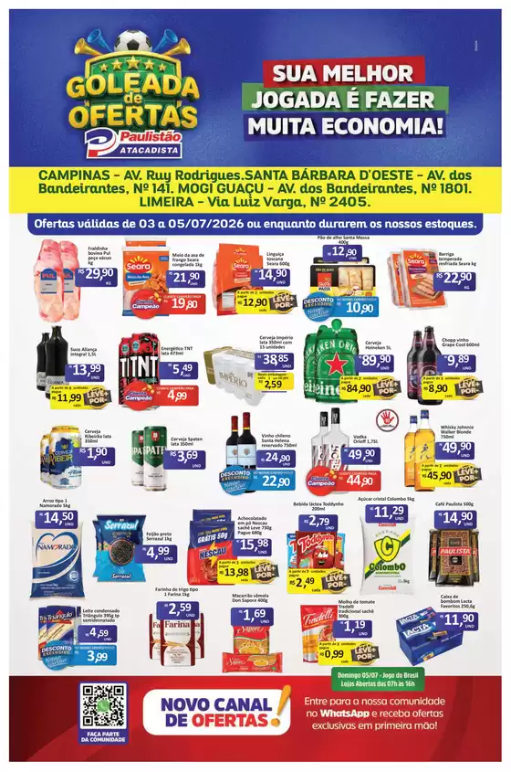 Catálogo Paulistão Atacadista | Ofertas para caçadores de pechinchas | 2026-07-03T00:00:00.000Z - 2026-07-05T00:00:00.000Z