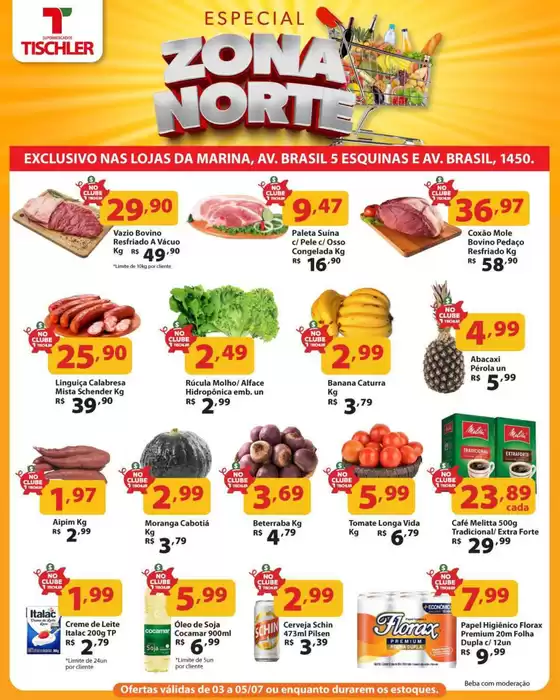 Catálogo Supermercados Tischler | Nossas melhores ofertas para você | 2026-07-03T00:00:00.000Z - 2026-07-05T00:00:00.000Z