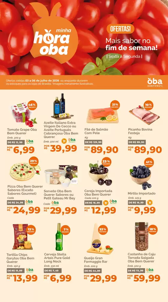 Catálogo Oba Hortifruti | Encarte Oba Hortifruti | 2026-07-03T00:00:00.000Z - 2026-07-06T00:00:00.000Z