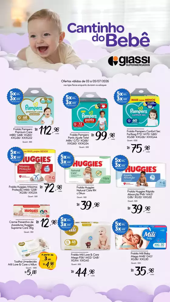 Catálogo Giassi Supermercados | Nossas melhores pechinchas | 2026-07-03T00:00:00.000Z - 2026-07-05T00:00:00.000Z