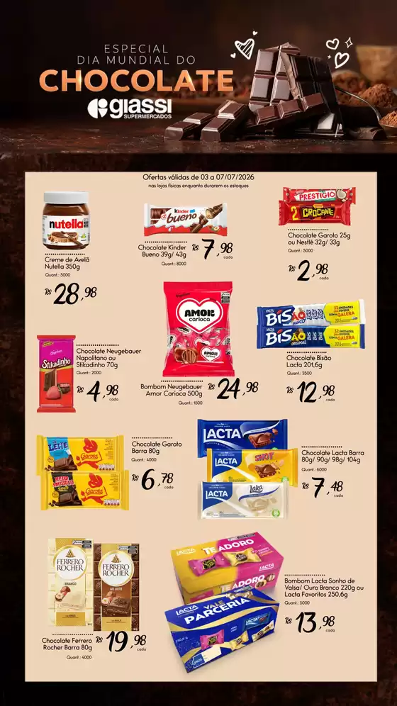Catálogo Giassi Supermercados | Economize agora com nossas ofertas | 2026-07-03T00:00:00.000Z - 2026-07-07T00:00:00.000Z