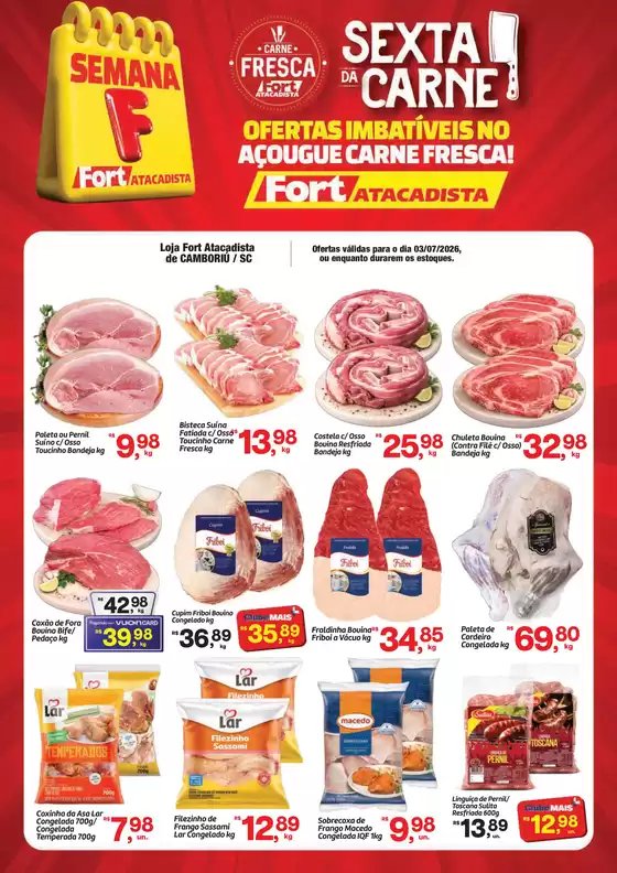 Catálogo Fort Atacadista | SC Fort 6 DA CARNE 03 JUL 26 CAMBORIU | 2026-07-03T00:00:00.000Z - 2026-07-03T00:00:00.000Z