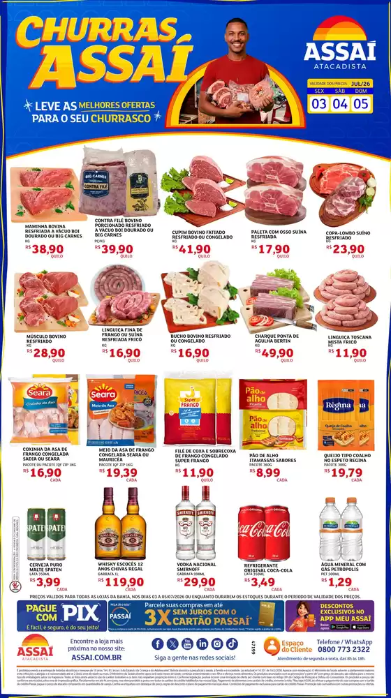 Catálogo Assaí Atacadista | Encarte Assaí Atacadista 48947-858 | 2026-07-03T00:00:00.000Z - 2026-07-05T00:00:00.000Z