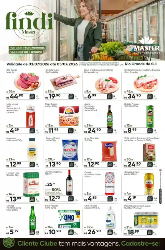 Catálogo Master Supermercados | Final de semana RS | 2026-07-03T00:00:00.000Z - 2026-07-05T00:00:00.000Z