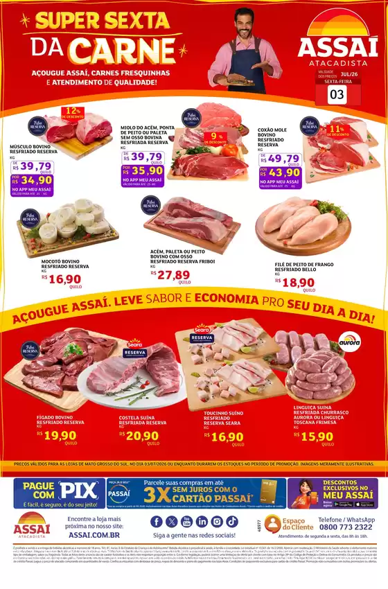 Catálogo Assaí Atacadista | Encarte Assaí Atacadista 48977 | 2026-07-03T00:00:00.000Z - 2026-07-03T00:00:00.000Z