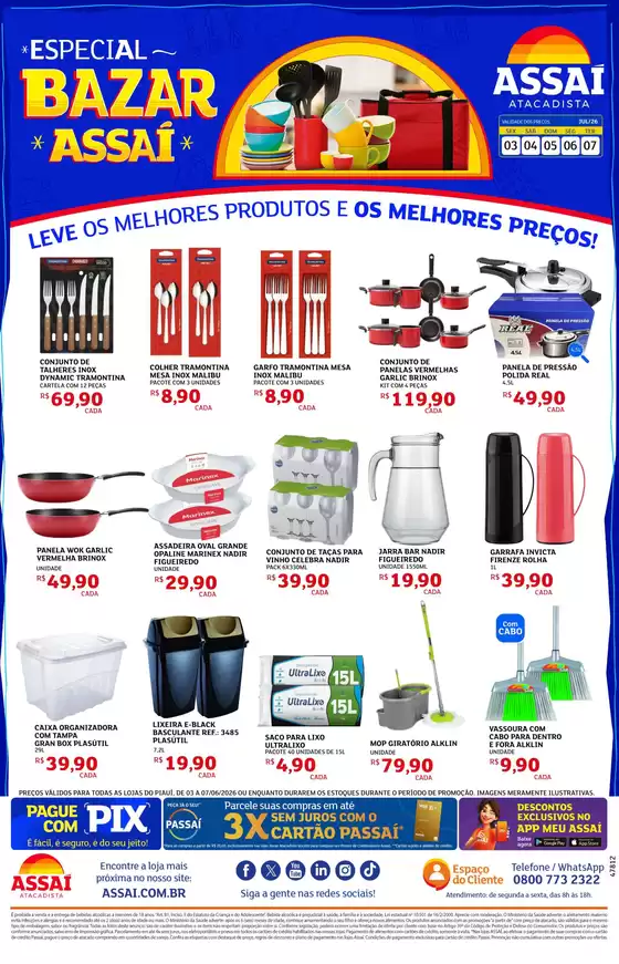 Catálogo Assaí Atacadista | Encarte Assaí Atacadista 48903-102 | 2026-07-03T00:00:00.000Z - 2026-07-07T00:00:00.000Z