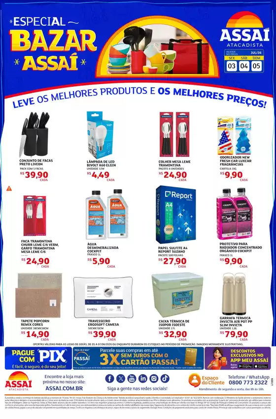 Catálogo Assaí Atacadista | Encarte Assaí Atacadista 48778-46 | 2026-07-03T00:00:00.000Z - 2026-07-05T00:00:00.000Z