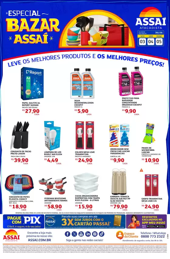 Catálogo Assaí Atacadista | Encarte Assaí Atacadista 48778-226 | 2026-07-03T00:00:00.000Z - 2026-07-05T00:00:00.000Z