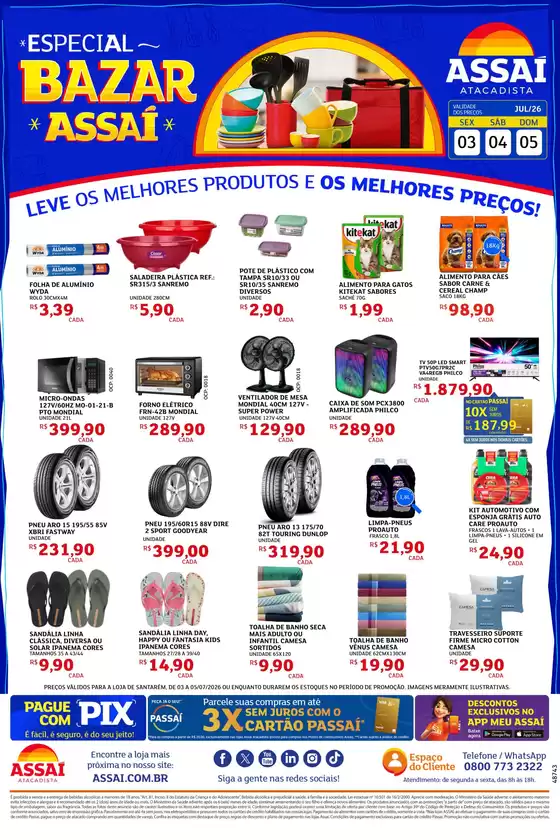 Catálogo Assaí Atacadista | Encarte Assaí Atacadista 48743-65 | 2026-07-03T00:00:00.000Z - 2026-07-05T00:00:00.000Z
