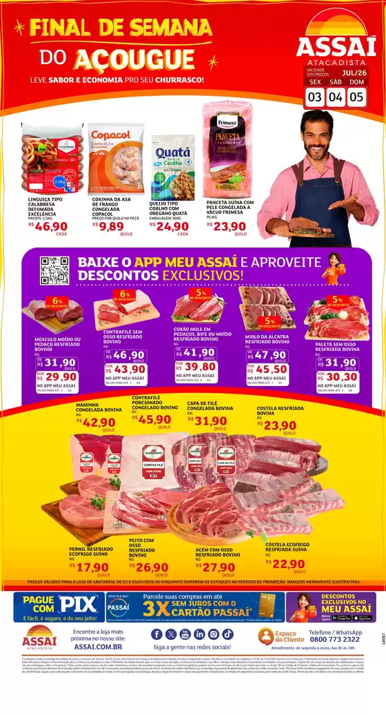 Catálogo Assaí Atacadista | Encarte Assaí Atacadista 48987-65 | 2026-07-03T00:00:00.000Z - 2026-07-05T00:00:00.000Z