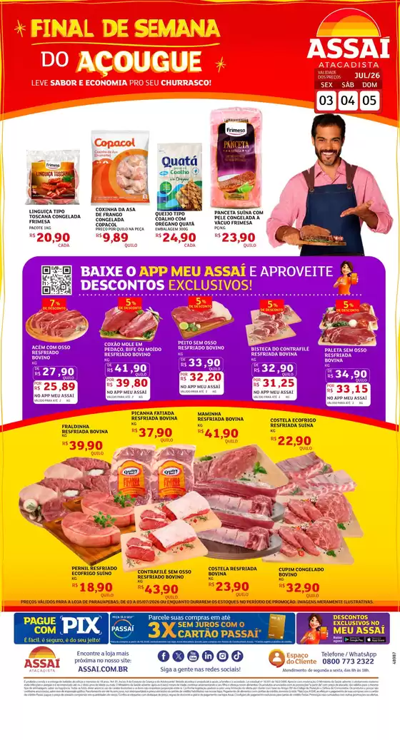 Catálogo Assaí Atacadista | Encarte Assaí Atacadista 48987-64 | 2026-07-03T00:00:00.000Z - 2026-07-05T00:00:00.000Z