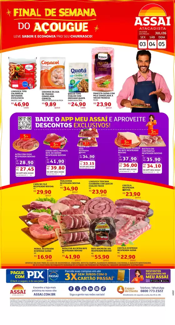 Catálogo Assaí Atacadista | Encarte Assaí Atacadista 48987-63 | 2026-07-03T00:00:00.000Z - 2026-07-05T00:00:00.000Z