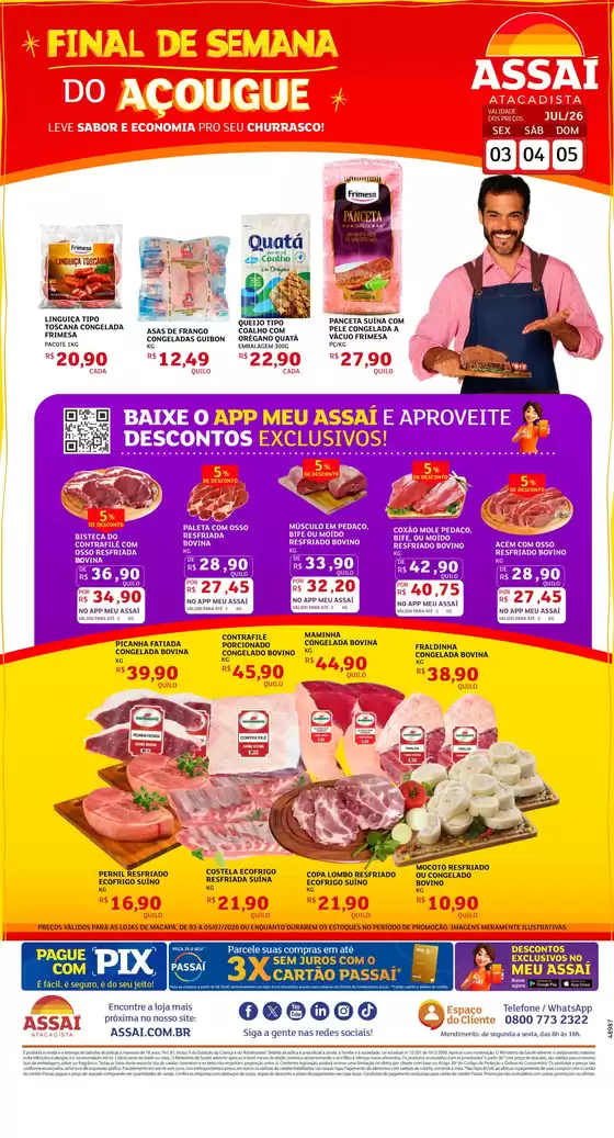 Catálogo Assaí Atacadista | Encarte Assaí Atacadista 48987-442 | 2026-07-03T00:00:00.000Z - 2026-07-05T00:00:00.000Z