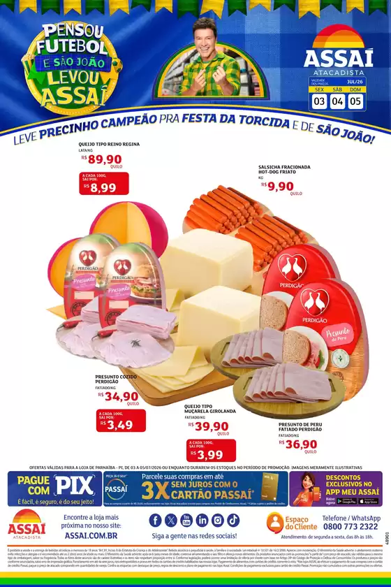 Catálogo Assaí Atacadista | Encarte Assaí Atacadista 48901-112 | 2026-07-03T00:00:00.000Z - 2026-07-05T00:00:00.000Z