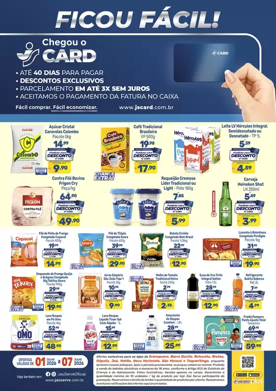 Catálogo Supermercados Jaù Serve | Exclusivas JS Card | 2026-07-06T00:00:00.000Z - 2026-07-07T00:00:00.000Z