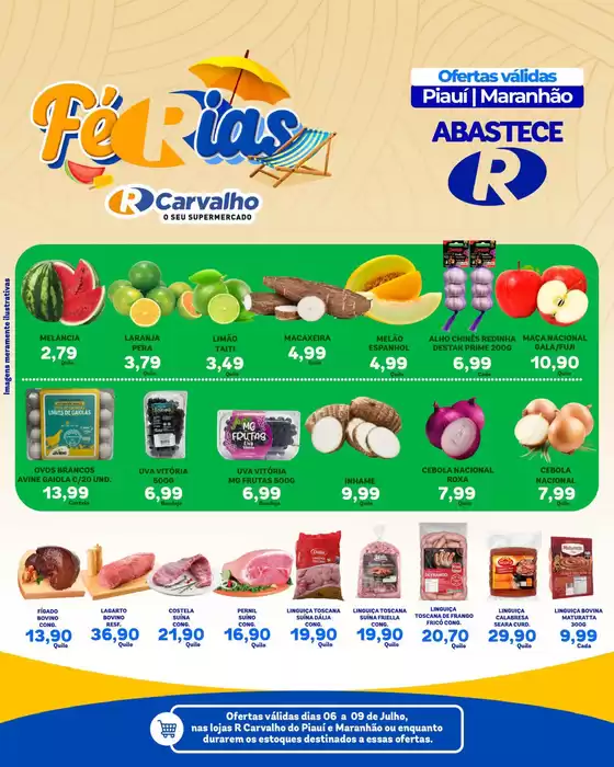 Catálogo R Carvalho Supermercado | Férias | 2026-07-06T00:00:00.000Z - 2026-07-09T00:00:00.000Z