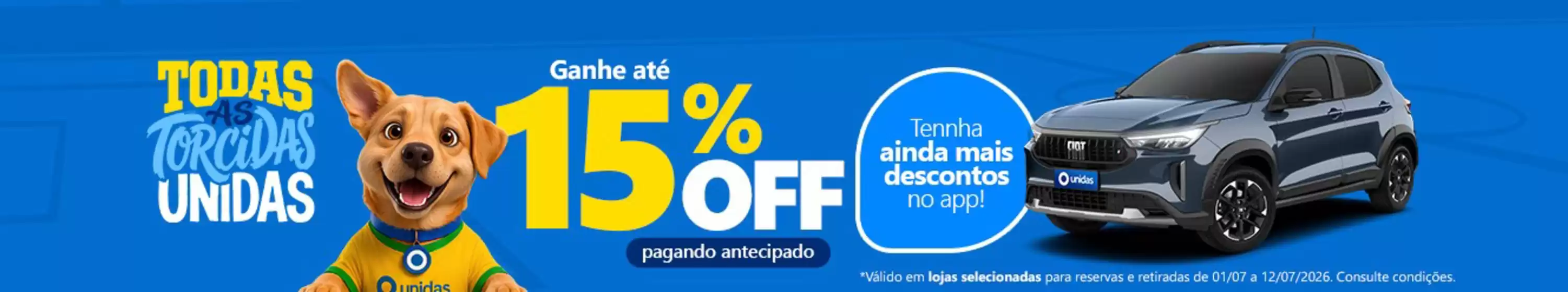 Catálogo Unidas Rent a Car | Ganhe ate 15% off ! | 2026-07-06T00:00:00.000Z - 2026-07-12T00:00:00.000Z