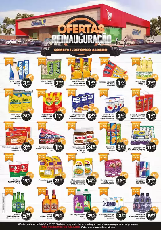 Catálogo Cometa Supermercados | Ofertas Reinauguracão | 2026-07-06T00:00:00.000Z - 2026-07-07T00:00:00.000Z