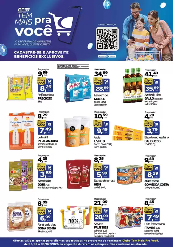 Catálogo Cometa Supermercados | Tem mais pra você | 2026-07-06T00:00:00.000Z - 2026-07-08T00:00:00.000Z
