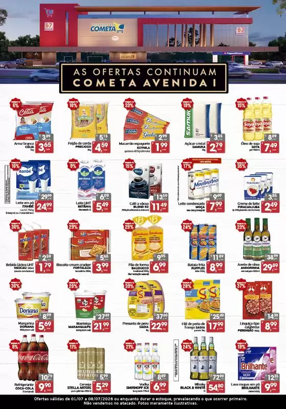 Catálogo Cometa Supermercados | As Ofentas Continuam Cometa Avenita 1 | 2026-07-06T00:00:00.000Z - 2026-07-08T00:00:00.000Z