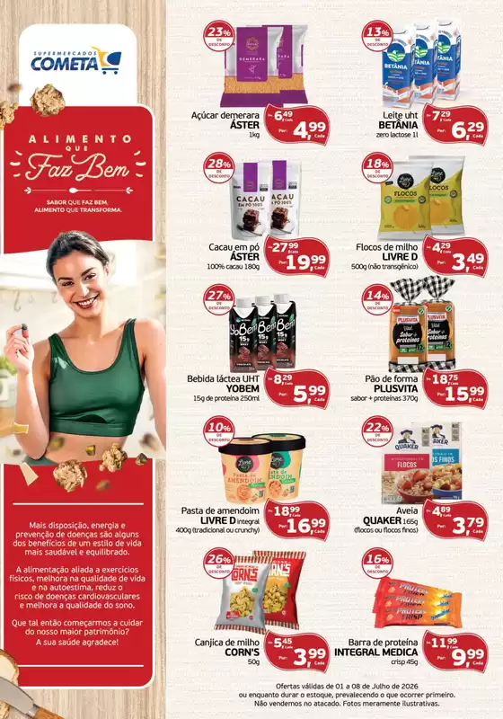 Catálogo Cometa Supermercados | Alimento Que Faz Bem | 2026-07-06T00:00:00.000Z - 2026-07-08T00:00:00.000Z