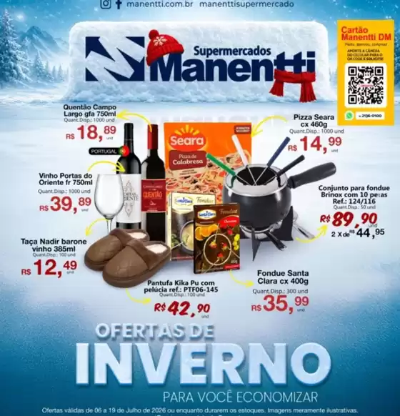 Catálogo Supermercados Manentti | Ofentas De Inverno Para Você Economizar | 2026-07-06T00:00:00.000Z - 2026-07-19T00:00:00.000Z