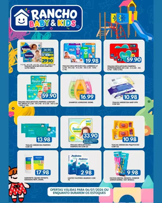Catálogo Rancho Bom Supermercados | Encarte Rancho Bom Supermercados | 2026-07-06T00:00:00.000Z - 2026-07-06T00:00:00.000Z