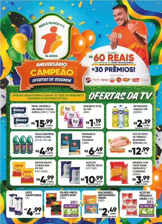 Catálogo Pais e Filhos Supermercados | Encarte Pais e Filhos Supermercados | 2026-07-06T00:00:00.000Z - 2026-07-06T00:00:00.000Z