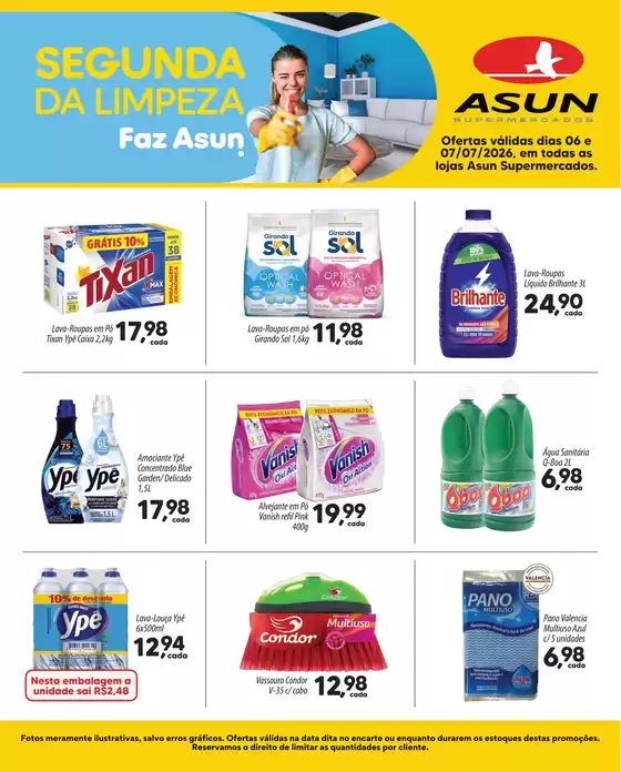 Catálogo Asun | Segunda da Limpeza | 2026-07-06T00:00:00.000Z - 2026-07-07T00:00:00.000Z