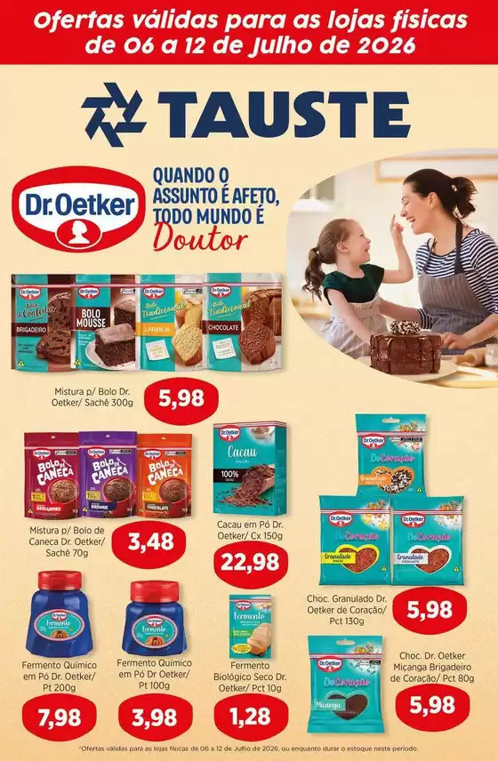 Catálogo Supermercados Tauste | Ofertas Tauste Especial Dr Oetker | 2026-07-06T00:00:00.000Z - 2026-07-12T00:00:00.000Z