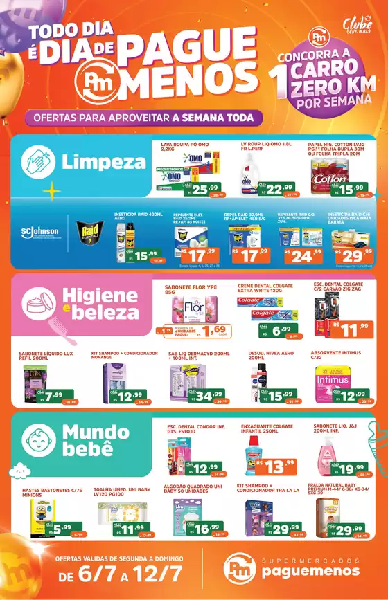 Catálogo Supermercados Pague Menos | Ofertas pague menos todo dia e dia de spm 6jul a 12jul | 2026-07-06T00:00:00.000Z - 2026-07-12T00:00:00.000Z