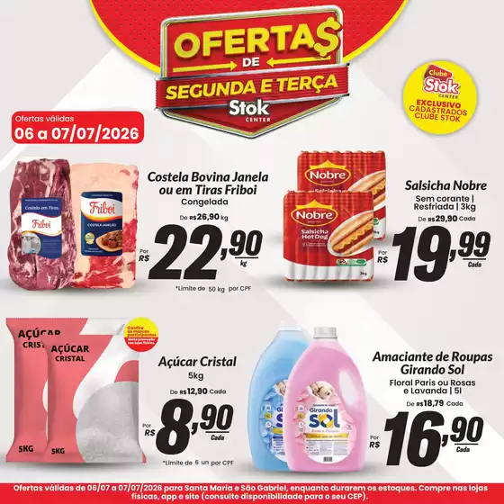 Catálogo Stok Center | Lamina stok center TV Diaria SM SG 06 e 07 de julho 1 | 2026-07-06T00:00:00.000Z - 2026-07-07T00:00:00.000Z