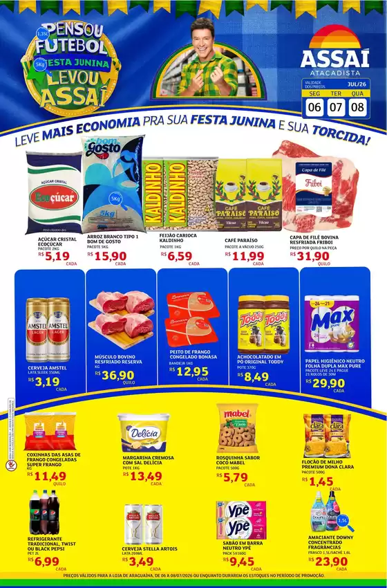 Catálogo Assaí Atacadista | Encarte Assaí Atacadista 48647-813 | 2026-07-06T00:00:00.000Z - 2026-07-08T00:00:00.000Z
