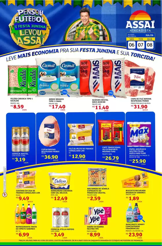 Catálogo Assaí Atacadista | Encarte Assaí Atacadista 48647-822 | 2026-07-06T00:00:00.000Z - 2026-07-08T00:00:00.000Z