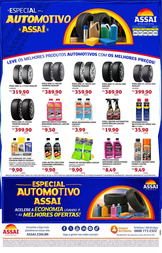 Catálogo Assaí Atacadista | Encarte Assaí Atacadista 48904-102 | 2026-07-06T00:00:00.000Z - 2026-07-08T00:00:00.000Z