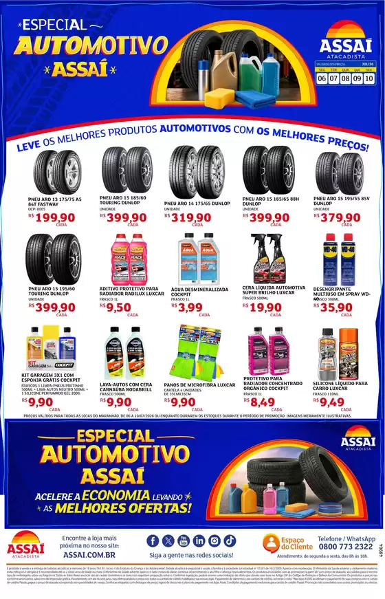 Catálogo Assaí Atacadista | Encarte Assaí Atacadista 48904-357 | 2026-07-06T00:00:00.000Z - 2026-07-08T00:00:00.000Z
