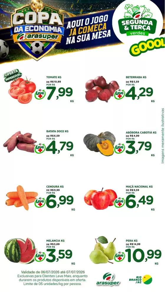 Catálogo Araújo Supermercados | OFERTA SEGUNDA E TERÇA | 2026-07-06T00:00:00.000Z - 2026-07-07T00:00:00.000Z