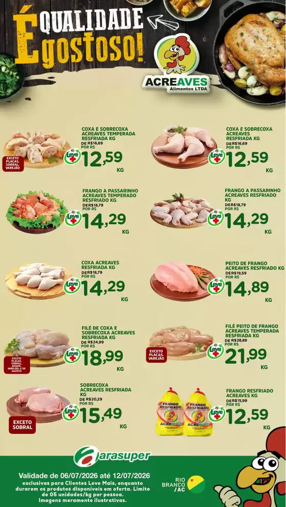 Catálogo Araújo Supermercados | OFERTAS ACREAVES E DOM PORQUITO | 2026-07-06T00:00:00.000Z - 2026-07-12T00:00:00.000Z