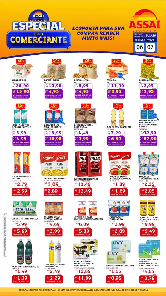 Catálogo Assaí Atacadista | Encarte Assaí Atacadista 48898-102 | 2026-07-06T00:00:00.000Z - 2026-07-07T00:00:00.000Z