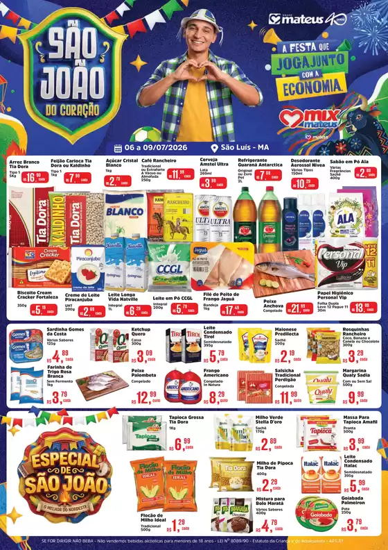 Catálogo Supermercados Mateus | São João do Coração | 2026-07-06T00:00:00.000Z - 2026-07-09T00:00:00.000Z