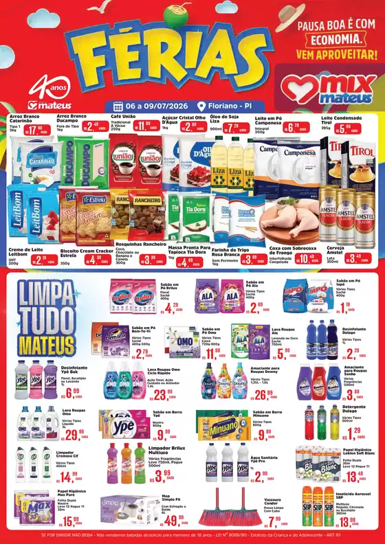 Catálogo Supermercados Mateus | Especial Limpa Tudo | 2026-07-06T00:00:00.000Z - 2026-07-09T00:00:00.000Z