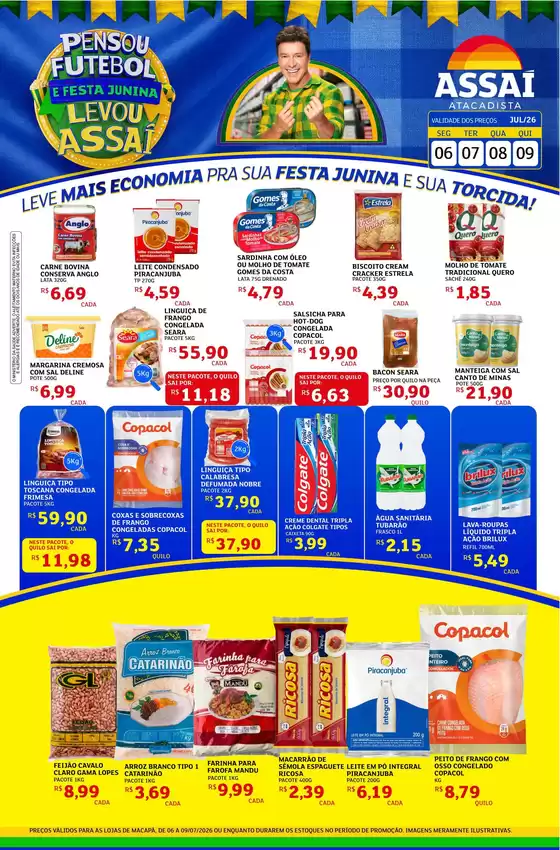 Catálogo Assaí Atacadista | Encarte Assaí Atacadista 48805-442 | 2026-07-06T00:00:00.000Z - 2026-07-09T00:00:00.000Z