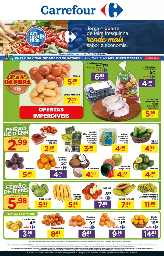 Catálogo Carrefour | TERÇA E QUARTA DE FEIRA FRESQUINHA | 2026-07-07T00:00:00.000Z - 2026-07-08T00:00:00.000Z