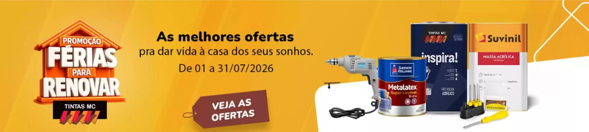 Catálogo Tintas MC | As melhore ofertas | 2026-07-07T00:00:00.000Z - 2026-07-31T00:00:00.000Z