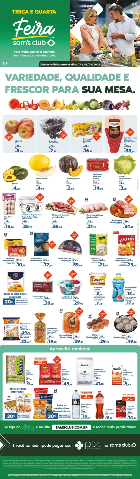 Catálogo Sam's Club | OFERTAS FEIRA | 2026-07-07T00:00:00.000Z - 2026-07-08T00:00:00.000Z